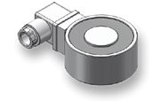 electromagnet in round design with connector